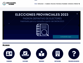 electoraltucuman.gov.ar screenshot