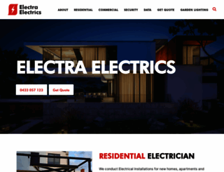 electraelectrics.com.au screenshot