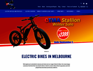 electric-bicycles.com.au screenshot