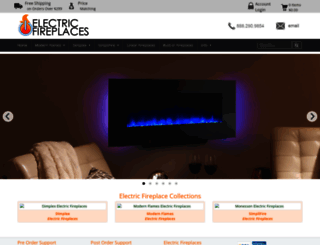electric-fireplaces.com screenshot