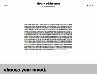 electricadolescence.com screenshot