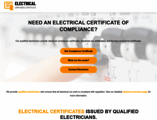electrical-compliance-certificate.co.za screenshot