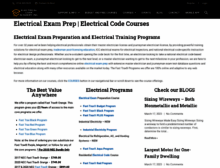 electricalcodeacademy.com screenshot