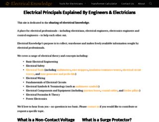 electricalknowledge.com screenshot