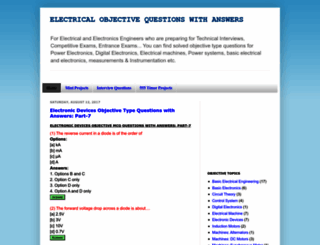 electricalobjectivequestion.blogspot.in screenshot