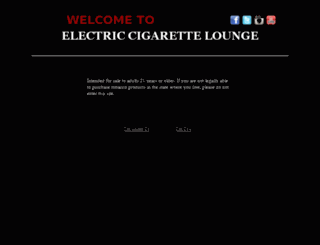 electriccigarettelounge.com screenshot
