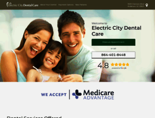 electriccitydentalcare.com screenshot