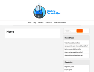 electricdehumidifier.com screenshot