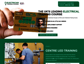 electrician-training-courses.co.uk screenshot