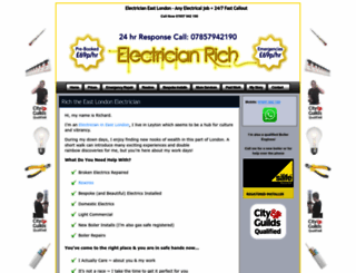electricianeastlondon.org.uk screenshot