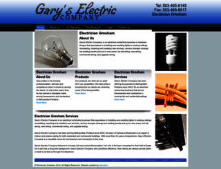 electriciangresham.net screenshot