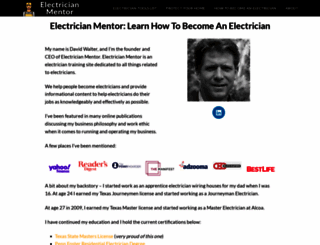 electricianmentor.com screenshot