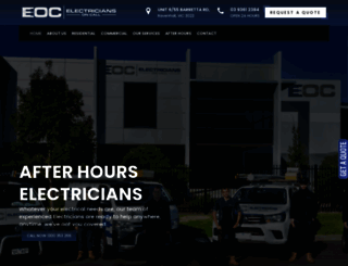 electriciansoncall.com.au screenshot