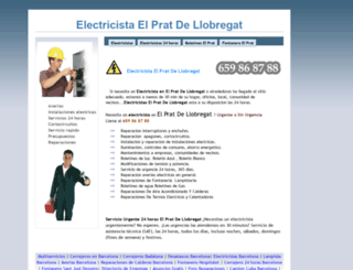 electricistaelprat.com screenshot