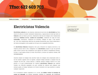 electricistasvalencia.es screenshot