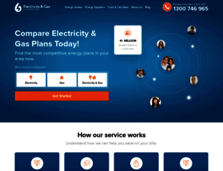 electricityandgas.com.au screenshot