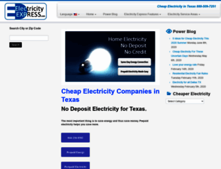 electricityexpress.com screenshot