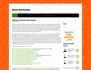 electrickidsscooters.com screenshot