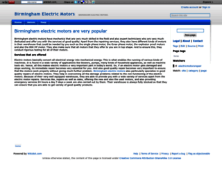 electricmotorsrepairservices.wikidot.com screenshot