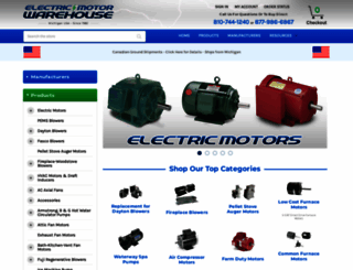 electricmotorwarehouse.com screenshot