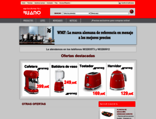 electrodomesticaruano.com screenshot