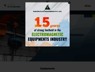 electrofluxequipmentspvtltd.com screenshot