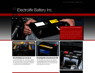electrolifebatteryinc.com screenshot