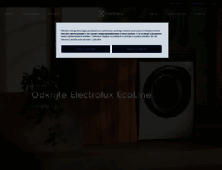 electrolux.si screenshot