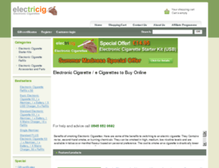 electroniccigarettes2buy.co.uk screenshot