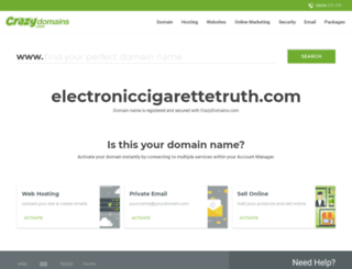 electroniccigarettetruth.com screenshot