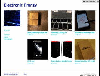 electronicfrenzy.storenvy.com screenshot