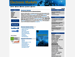 electronicmarkets.org screenshot