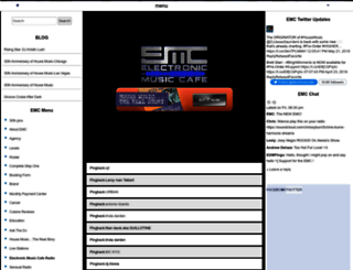 electronicmusiccafe.com screenshot