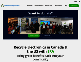 electronicrecyclingassociation.ca screenshot