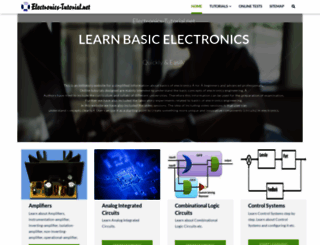 electronics-tutorial.net screenshot