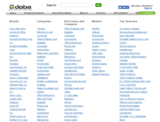 electronics-wholesale-dropship.doba.com screenshot