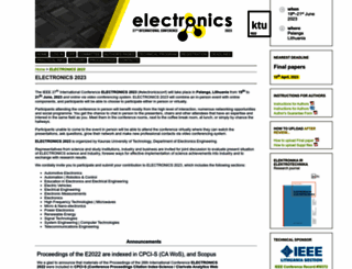 electronicsconf.ktu.edu screenshot