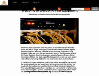 electronictestequipment.org screenshot