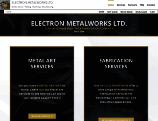 electronmetalworks.com screenshot