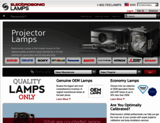 electrosoniclamps.com screenshot