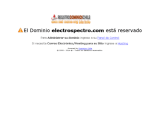 electrospectro.com screenshot