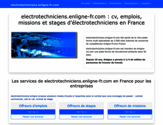 electrotechniciens.enligne-fr.com screenshot