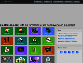 electrotoile.eu screenshot