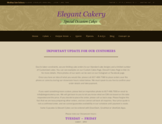 elegantcakery.com screenshot