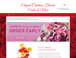 elegantcreationsflowers.com screenshot