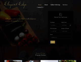 elegantedgecateringcompany.com screenshot