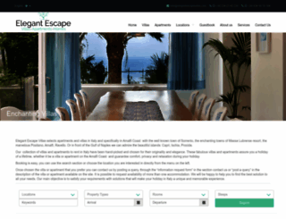 elegantescapevillas.com screenshot