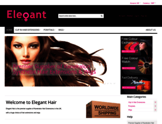 eleganthair.co.uk screenshot