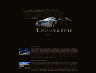 elegantlimousinesofpalmcoast.com screenshot