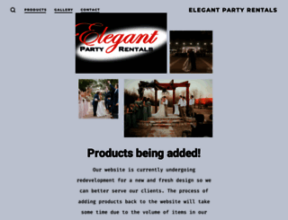 elegantpartyrentals.net screenshot
